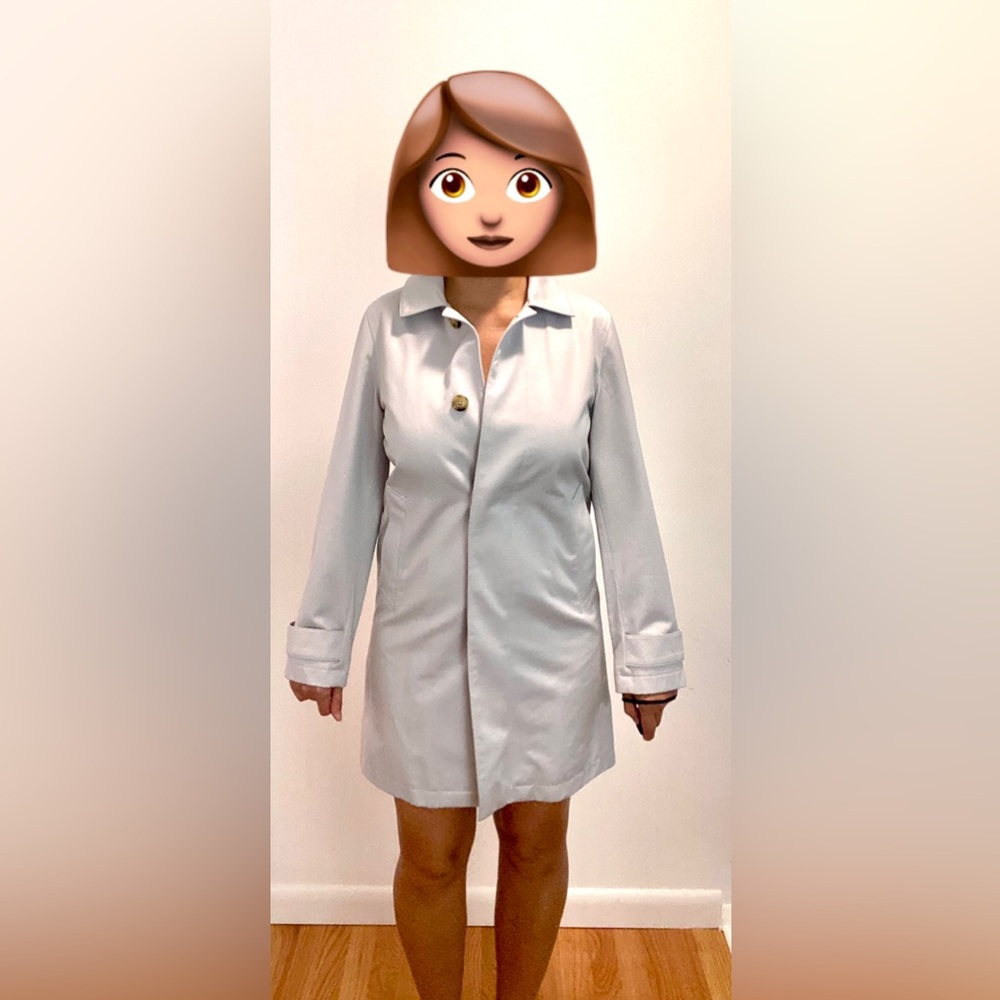 Light Lilac Gap Trench Coat Style Spring Coat